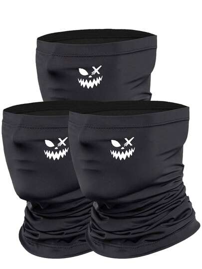 1/2/3 peças Máscara facial unissex Balaclava Chapéu Capa de cabeça, adequada para uso diário, caminhadas, ciclismo, motociclismo, proteção solar, à prova de vento