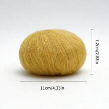 Ultra Fine 1mm Cashmere-Soft Wool Mohair Crochet Yarn 1-Pack - Fluffy Delicate Knitting Yarn For Fall Halloween Christmas Decor, DIY Sweaters Scarves Socks | Uncinetto Filato Fine Lana Gomitoli Fettuccia Per Borse Uncinetto - Multicolor - View 31