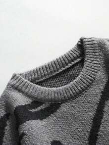 1pc Teen Boy Casual Versatile Outdoor Commute Personalized Sweater, Autumn/Winter