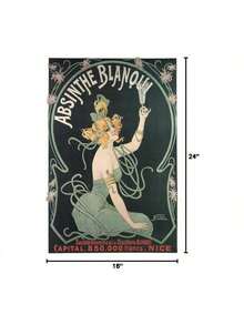Set Of 3 Art Nouveau Absinthe Biere Liquor Drinking Vintage Ad Posters Set Bundle 16x24 Inch - The Original - View 5