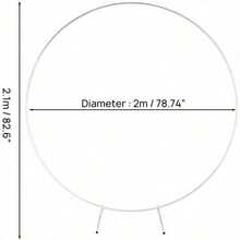 Supernic Large Arch Door Wedding Metal Frame Party Backdrop Stand Balloon Flower Rack - 白色 - 查看 2