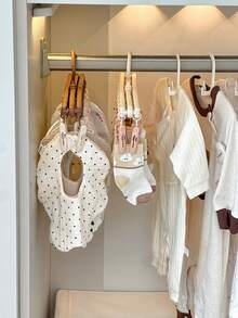 1 Stück Baby Kleiderbügel, Neugeborenen Socken Trockengestell, faltbarer Kleiderbügel mit mehreren Clips, windgeschützter Kleiderbügel für Kinderschrank Aufbewahrung