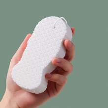 3D Embossed Loofah Bath Sponge, Exfoliating Scrub Towel, Double-Sided Back Scrubber