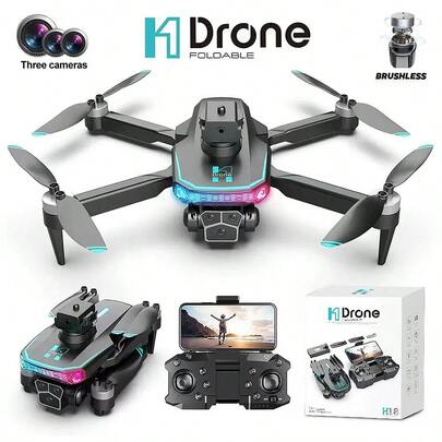 无人机、无刷电机、高清航拍、光流悬停、遥控飞机、智能避障、四轴飞行器、配件颜色随机