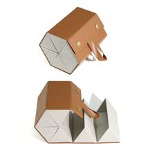 Multi-Compartment Eyeglasses Storage Box, Ultra-Light Large Capacity Portable Shockproof Hanging Folding Multilayer Sunglasses Case