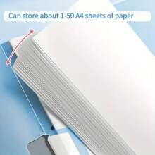 A4 Rotating Side-Opening File Folder With Clips, Can Hold 40/50 A4 Papers, Waterproof And Dustproof Storage Organizer For Documents, Files, Reports, Scores, Resumes, Exam Papers, Office/School Papers, Art Papers, Back To School Supplies - Multicolor - View 7