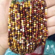 15 英寸 3 毫米天然石圆珠，虎眼石/紫水晶/石榴石/玛瑙等天然材料，多色脉轮疗愈石，适合 DIY 珠宝制作/手链/项链