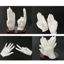 3D石膏手脚模具套装，100克/150克/200克，情侣套装，包含石膏粉，可DIY制作手脚模具，是家居装饰、情人节礼物、结婚纪念日礼物的理想之选。 - 彩色 - 查看 6