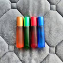 4/8pcs 10ML Perfume Essential Oil Refillable Glass Roll-On Bottles, Portable Fragrance Dispenser, Reusable Oil Vials For Travel - Multicolor - View 7