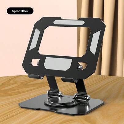 Rotatable Foldable Metal Desktop Stand For IPad, Tablet, Laptop, Livestream, Study, Binge-Watching, Cooling Tablet PC Stand