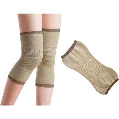 1 Coppia di ginocchiere ergonomiche e calde per il freddo autunnale e invernale, adatte per ciclismo, sci e corsa