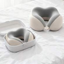 U-Shaped Neck Pillow-The Portable Neck Support Essential For Students, Office Workers, Drivers, And Travelers. Removable And Washable. Minimalist Design. Memory Foam Material. Lightweight And Portable-The Top Choice For Airplane Pillows. Adds Comfort To Your Journey. Soft And Comfortable For Daily Home Use. The Ultimate Travel Companion. - xám - Xem 6