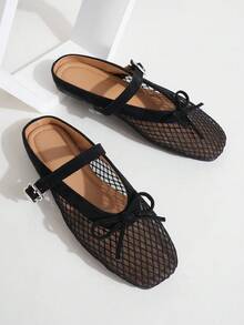 Nuevas sandalias cómodas y suaves de suela de malla con cierre deslizante para mujer, zapatillas de verano transpirables de punta cerrada para uso en exteriores