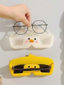 1pc 眼镜收纳架浴室床头壁挂式太阳镜眼镜展示架可放置度数眼镜卧室床头免打孔耐压壁挂式太阳镜展示架首饰杂物收纳架适用于卧室梳妆台梳妆台免打孔眼镜收纳架浴室壁挂式太阳镜收纳架圣诞装饰圣诞礼物