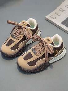 1 Pair Children's Casual Outdoor Sports Shoes, Lightweight & Comfortable, Soft Shock-Absorbing Non-Slip Soles, Kids Running Shoes Suitable For Daily Wear, Running, Hiking, Walking And Other Outdoor Activities, All Season