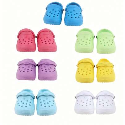 1pc Fashion Casual Distressed Shoes Fit For 18 Inch Dolls, Multi-Color Options, Casual Style, Meet Diverse Doll Outfit Needs, Suitable For Daily Doll Clothing Change Display, Collection, Doll Fashion Party Outfit, Collection Display And Role-Playing Wear Accessory, Great Gift For Little Girls On Holidays, Birthdays, Back To School