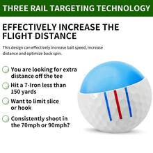 Caiton Caiton 12/6/3PCS Mingi de golf 40+ Yards Challenge cu țintire și control de rotire | Pachet valoare pentru performanță în tur