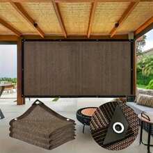 Yuping Brown Rhythm Wind Barrier | Warp Knitting Microclimate Control System (For Courtyards And Terraces) | UPF50+ Sun Protection And Heat Insulation | Five-Year Weathering Test | Modular Privacy Wall