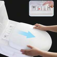 Asiento para inodoro, Asiento del inodoro de cierre lento, Asiento de inodoro universal(blanco) - 1 - Ver 4