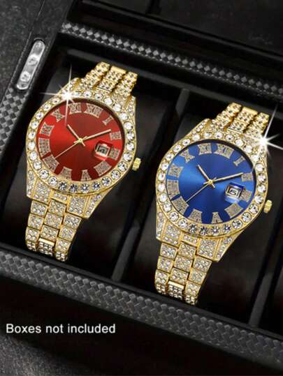 Ensemble de 2 montres pour homme à la mode et élégantes, de qualité supérieure, au style décontracté et élégant. Plusieurs combinaisons de couleurs et de styles. Cadeau idéal pour Thanksgiving, la rentrée, Noël, Halloween, un anniversaire ou d'autres fêtes.