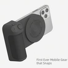 200mAh Battery Bluetooth Shutter Grip/Camera Grip/Selfie Stabilizer Compatible With Magsafe, For Smartphone