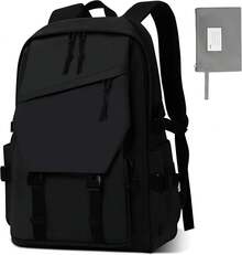 Mochilas Para Mujer/Hombre, Impermeable Mochila Informal Unisex Con Bolsillo Para Bolígrafo, De Gran Capacidad Con 2 Compartimentos Principales Para La Escuela, Exteriores - azul - Ver 1