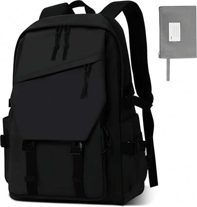 Mochilas Para Mujer/Hombre, Impermeable Mochila Informal Unisex Con Bolsillo Para Bolígrafo, De Gran Capacidad Con 2 Compartimentos Principales Para La Escuela, Exteriores