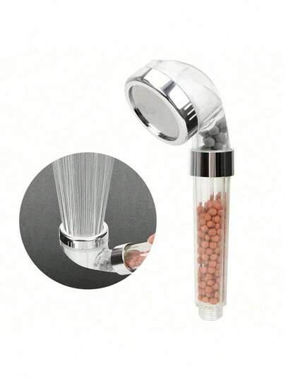 Cabezal de ducha de baño, ducha de mano de alta presión y ahorro de agua con cartucho de filtro, adecuado para piel y cabello secos