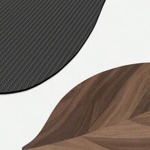 1 件大号椭圆形叶子硅胶浴垫，棕色叶子设计，1-5 厘米修剪余量，硅胶防滑底部，易于清洁，浴室地毯，厨房垫，门垫，可机洗，浴室地毯，门垫，小地毯，地毯，垫子，家居装饰，地毯，户外垫，卧室地毯，可洗地毯 - 綠色 - 查看 5