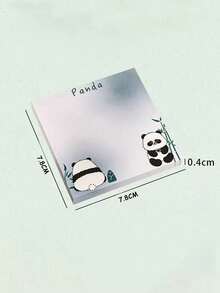 4pcs Cute Panda Design Stickers, Convenient Stickers For Desk And Office, Attractive Office Memo Notes