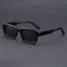 1 件时尚简约小方框时尚眼镜，男女通用，适合海滩、骑行 - 彩色 - 查看 4