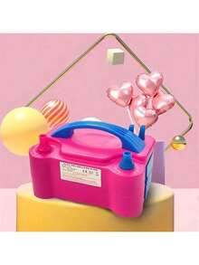 Bomba automatica para Inflar Globos - Inflador de Globos de Aire Eléctrica Máquina para Inflar Globos Portátil con Doble Boquilla Bomba de Globo Automático para Decoración Cumpleaños Bodas Fiesta