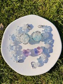 1/2/6 peças Acessórios Fofos para Sapatos Azuis (Strass Rosa, Estrela Tie Dye, Corrente) - Decorações DIY Removíveis e Fáceis de Instalar para Personalizar Sapatos de Lona, Tênis, Sapatos de Plataforma, Qualquer Sapato com Cadarço - Presentes Perfeitos para Feriados, Festas e Ocasiões Especiais