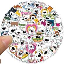 50PCS Cute Fun Cartoon Samoyed Graffiti Stickers Graffiti Creative Animal Stickers DIY Laptop Refrigerator Luggage Phone Case Decoration Stickers Toy Wall Decor Room Decor Wall Stickers Wall Sticker Home Decor