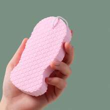 3D Embossed Loofah Bath Sponge, Exfoliating Scrub Towel, Double-Sided Back Scrubber