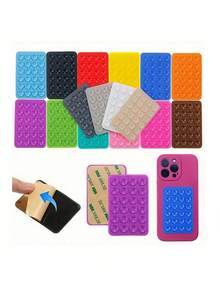 5pcs/Pack Silicone Suction Cup Phone Case Stand, Octobuddy Brand, Suitable For Phones, Sticky Phone Holder, Phone Suction Cup, Octobuddy Brand, Sticky Phone Holder, Sticky Phone Mount, Suitable For Phones, 1pc/3pcs/5pcs/10pcs Set - Multicolor - View 8