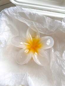 6pcs/1pc 7.3cm/2.87in White, Yellow, Pink, Blue, Purple, Orange Beach Hibiscus Flower Shaped Random Mixed Color Lightweight Plastic Hair Clips, Fashion Versatile High-End Elegant Simple Solid Color Hair Claws, Suitable For Daily Outing, Casual, Party, Commute, Beach Holiday, Ponytail, Bun, Face Washing, Makeup, Outfit Accessory Winter Hair Clutch Elegant Claw Clips Women Hair Accessories - Multicolor - View 23