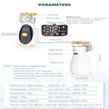 超细可充电迷你眼部保湿喷雾器，-USB 供电，缓解疲劳，精细雾化，智能时间提醒，可调节喷雾量，轻巧设计，易于使用和旅行，滋润您的眼睛 - 彩色 - 查看 11