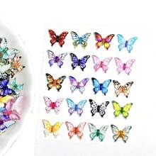 100Pcs Tiny Mix Butterflies Miniature - Fairy Garden Ornament, Micro Landscape DIY Crafts Decoration Gifts - Multicolor - View 9