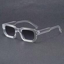 1 件时尚简约小方框时尚眼镜，男女通用，适合海滩、骑行 - 彩色 - 查看 2