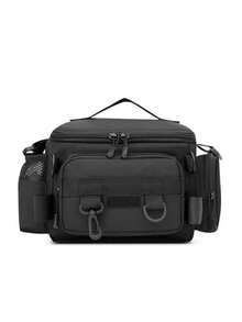 1pc New Multi-Functional Lure Fishing Bag, Waterproof & Wear-Resistant, Can Be Hung On Rod, Large Capacity Crossbody Fishing Tackle Bag