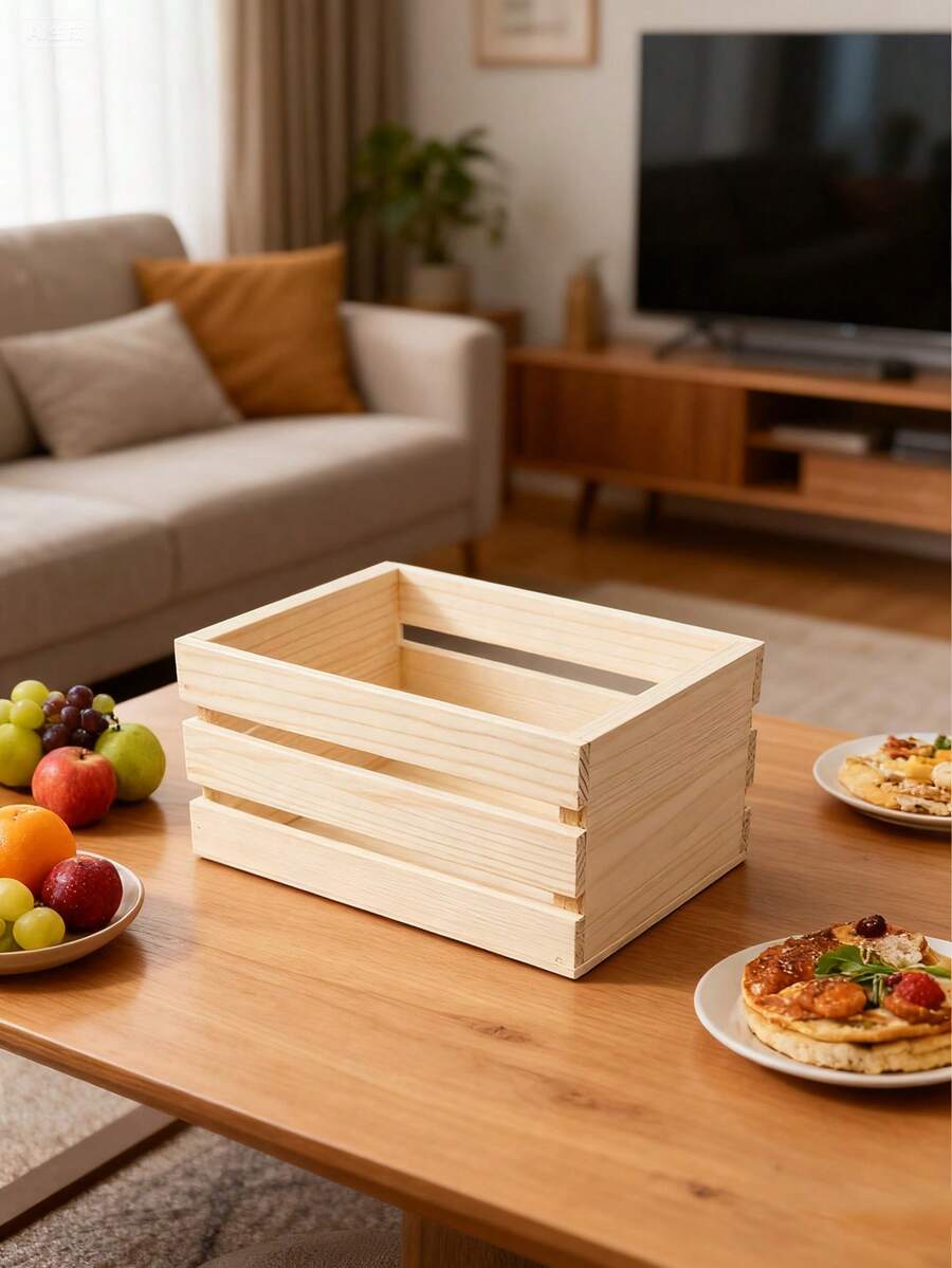 1/3 Stücke kleine Holzaufbewahrungsbox, geeignet für die Schreibtischorganisation, stapelbare Mini-Kunststoffaufbewahrungsbox, geeignet für Aufbewahrungsregale im Büro Zuhause, kleine Aufbewahrungskorb Behälter