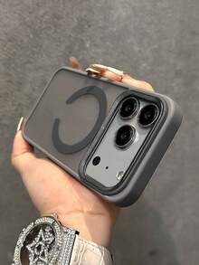 VOUVI 防震磁吸磨砂水钻镜头手机壳，兼容 17/16/15/14/13/12/11 Pro Max，也兼容 17/Air/16/15/14 Plus，高级男女通用手机壳，春季生日礼物 - 灰色 - 查看 29