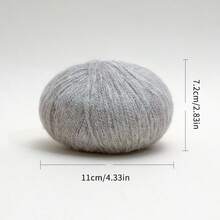 Ultra Fine 1mm Cashmere-Soft Wool Mohair Crochet Yarn 1-Pack - Fluffy Delicate Knitting Yarn For Fall Halloween Christmas Decor, DIY Sweaters Scarves Socks | Uncinetto Filato Fine Lana Gomitoli Fettuccia Per Borse Uncinetto - Multicolor - View 35