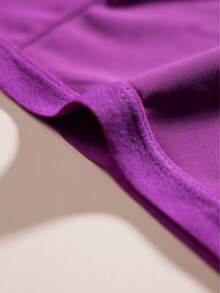 3pcs Plus Size Women's Solid Color Lace Patchwork Comfortable Smooth Fabric Panties - Multicolor - View 8