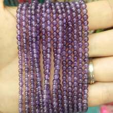 15 英寸 3 毫米天然石圆珠，虎眼石/紫水晶/石榴石/玛瑙等天然材料，多色脉轮疗愈石，适合 DIY 珠宝制作/手链/项链