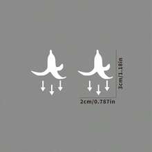 2pcs Car Stickers - Banana Peel Button Decals, Waterproof PVC Funny Motorcycle & Car Accessories, Yellow, Ideal For All Vehicles, Vehicle Decoration | Playful Design | Waterproof PVC - one-size - View 8