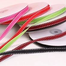 5 thước Anh ruy băng Grosgrain có dây thép 10mm dùng để trang trí đám cưới, Giáng sinh, làm nơ ruy băng thủ công, gói quà. - Chọn màu - Xem 5