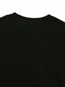 If They Say Bad Things About You Behind Your Back Then You Fart Retro Funny Rock Style Men's Short Sleeve Fashion Men's Round Neck Men's Short Sleeve Denim Strong Wolf One-Sided Print English Print Pattern Cotton 180ggraphic Tees Men Shirts Streetwear White Shirt Black Shirt - 黑色 - 查看 3