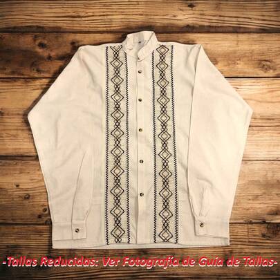 CAMISA  MANTA MANGA LARGA ALGODON CABALLERO APLICACION BORDADO ROMBOS GUAYABERA BOUTIQUE ROPA HOMBRE TIPICA ARTESANAL TRADICIONAL  CULTURA MEXICANA FOLKLORIKA DUO PAPA E HIJO REGALO CUMPLEAÑOS DIA DEL PADRE  GRADUACION FIESTA BODA OFICINA PLAYA VERANO CASUAL COMODA FRESCA MODA ESTILO UNICO ORIGINAL